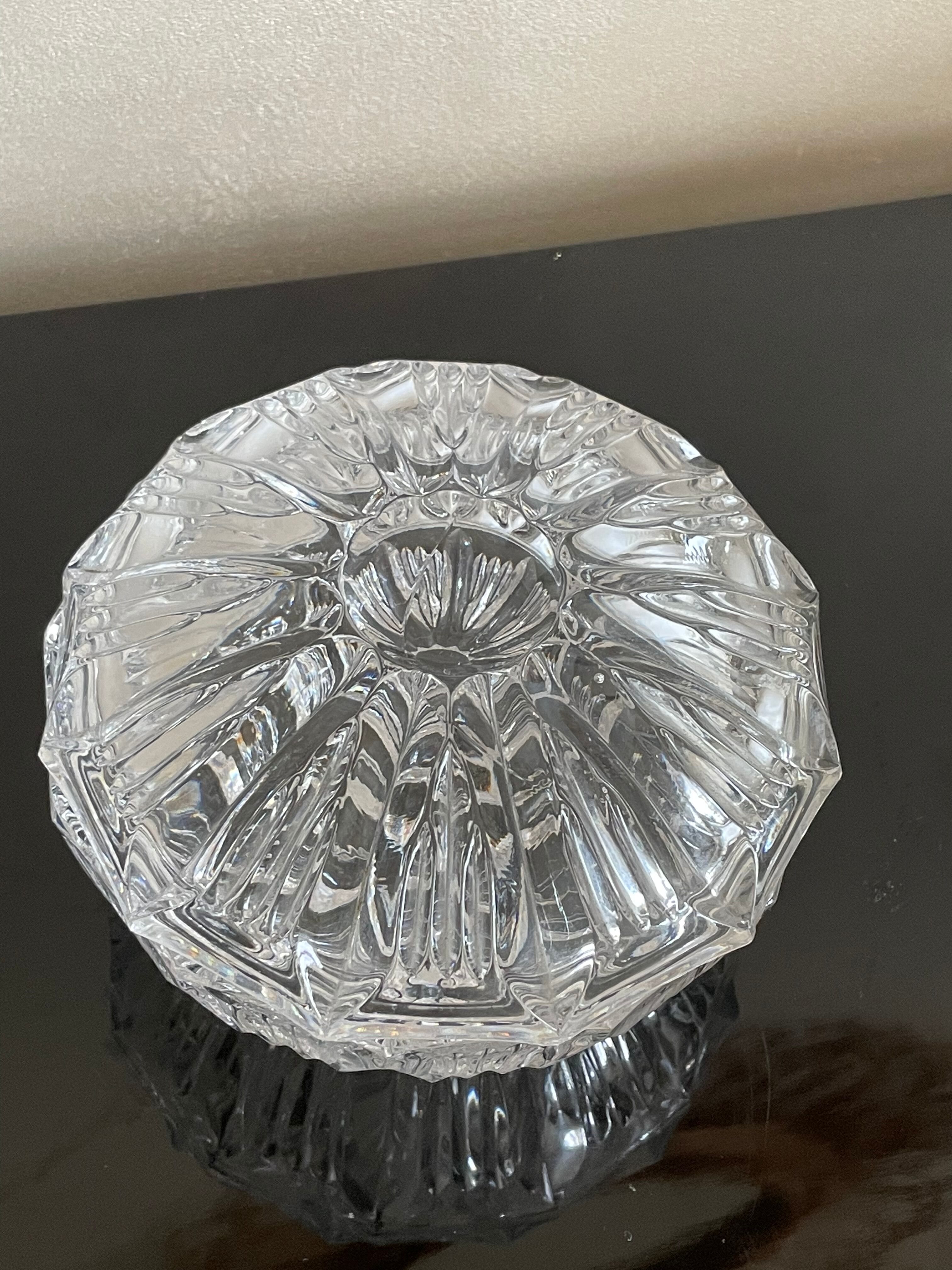 Sucrier bonbonnière coupelle in molded glass