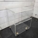 1970s Plexiglas Bedside Table