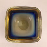 Empty-pocket ashtray glass Murano Sommerso vintage design 1960 1970