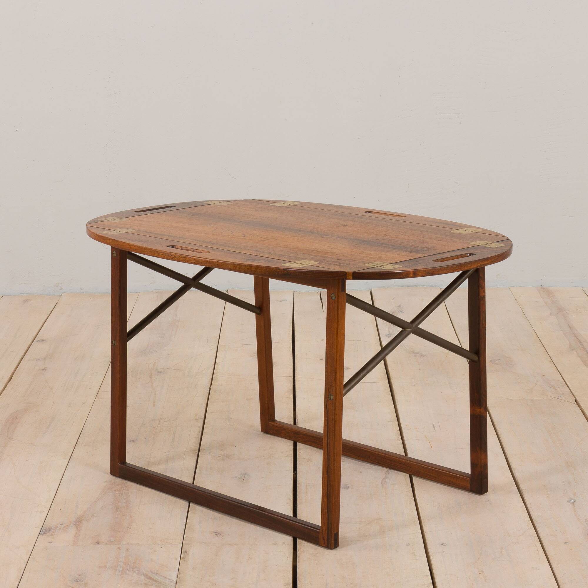 Vintage Rosewood Butler's Tray table by Svend Langkilde, Denmark, 1960s