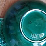 Plates in gien earthen earthenware slurry