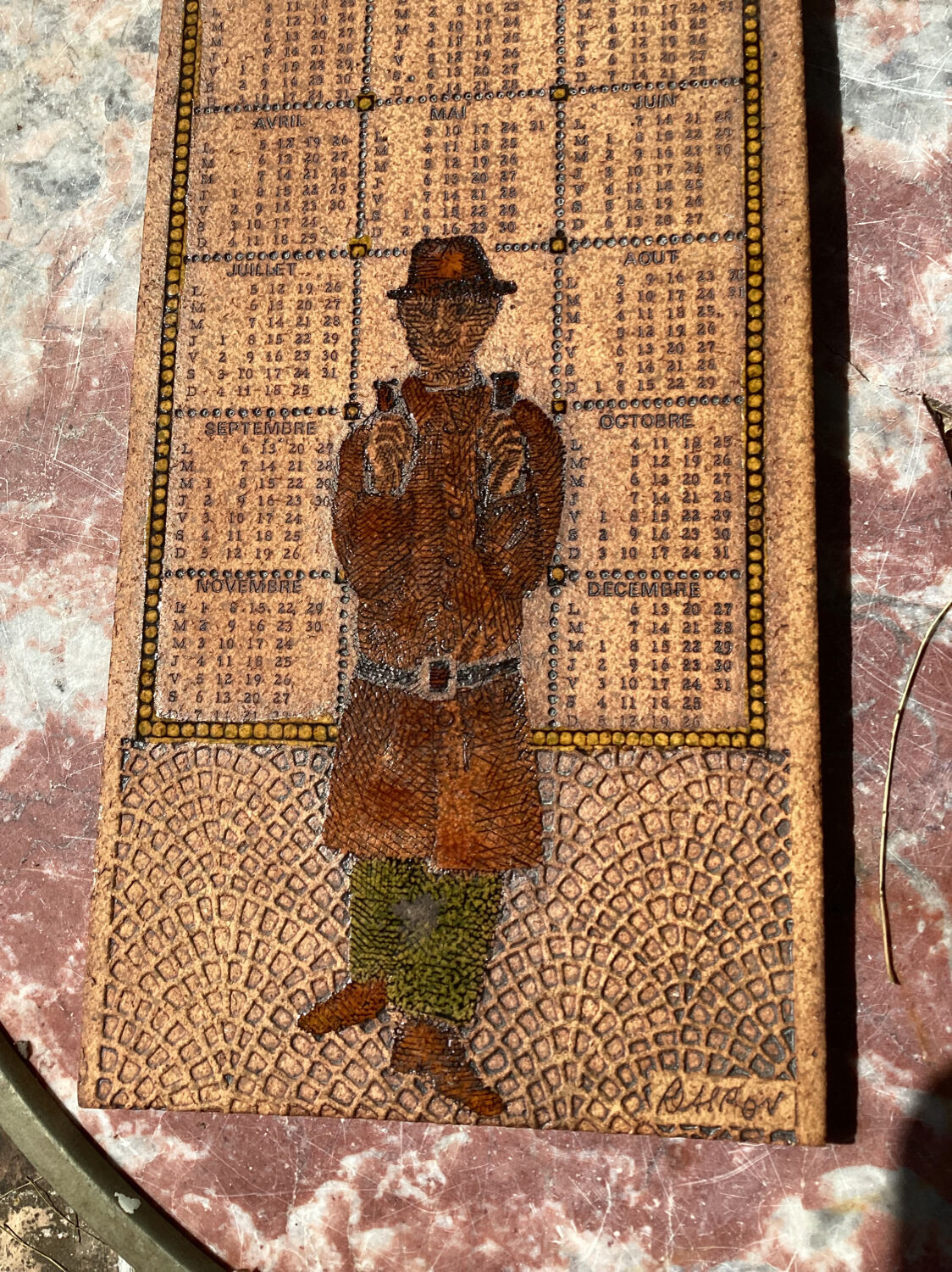 Roger Capron stoneware plaque