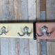 Duo of vintage coat racks from the 50s