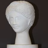 Plaster Head of Diana, Original Sculpture Circa 1950
