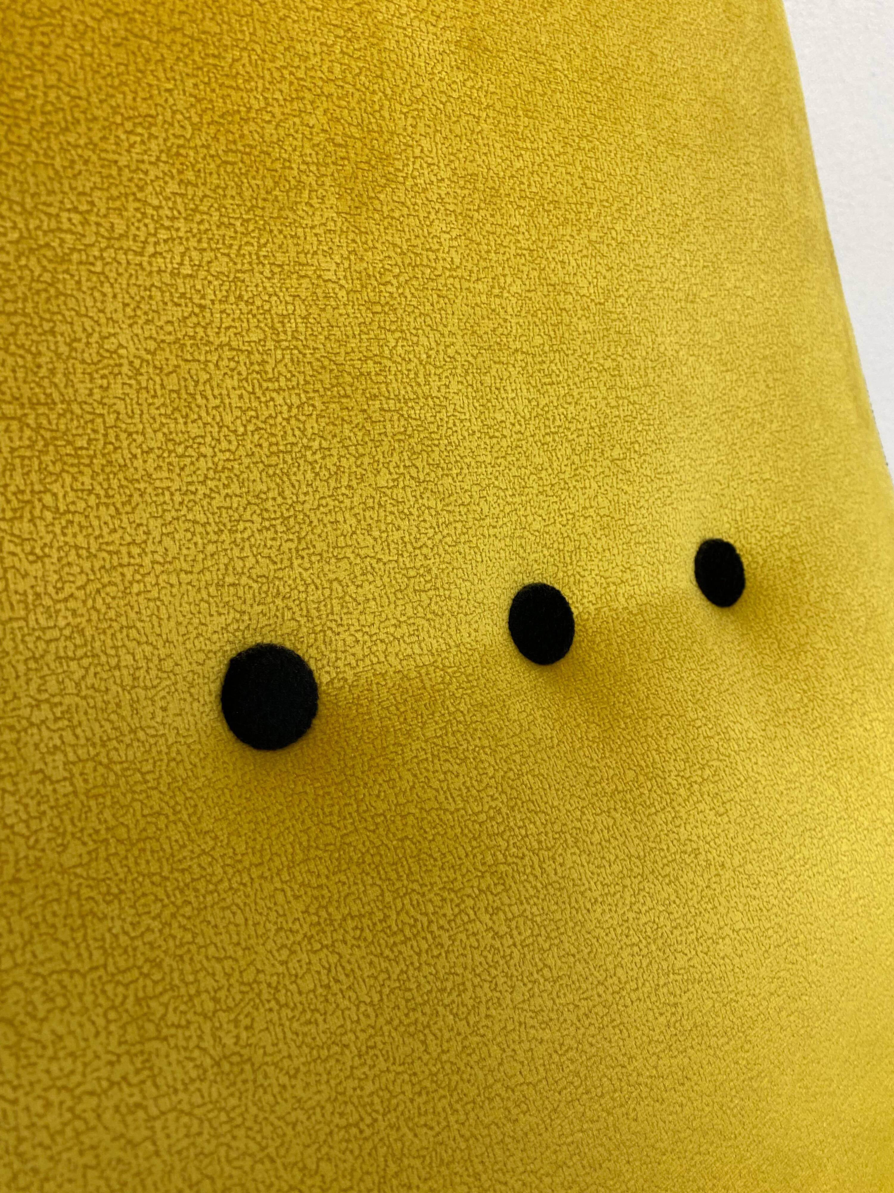 Mid-century design yellow armchairs