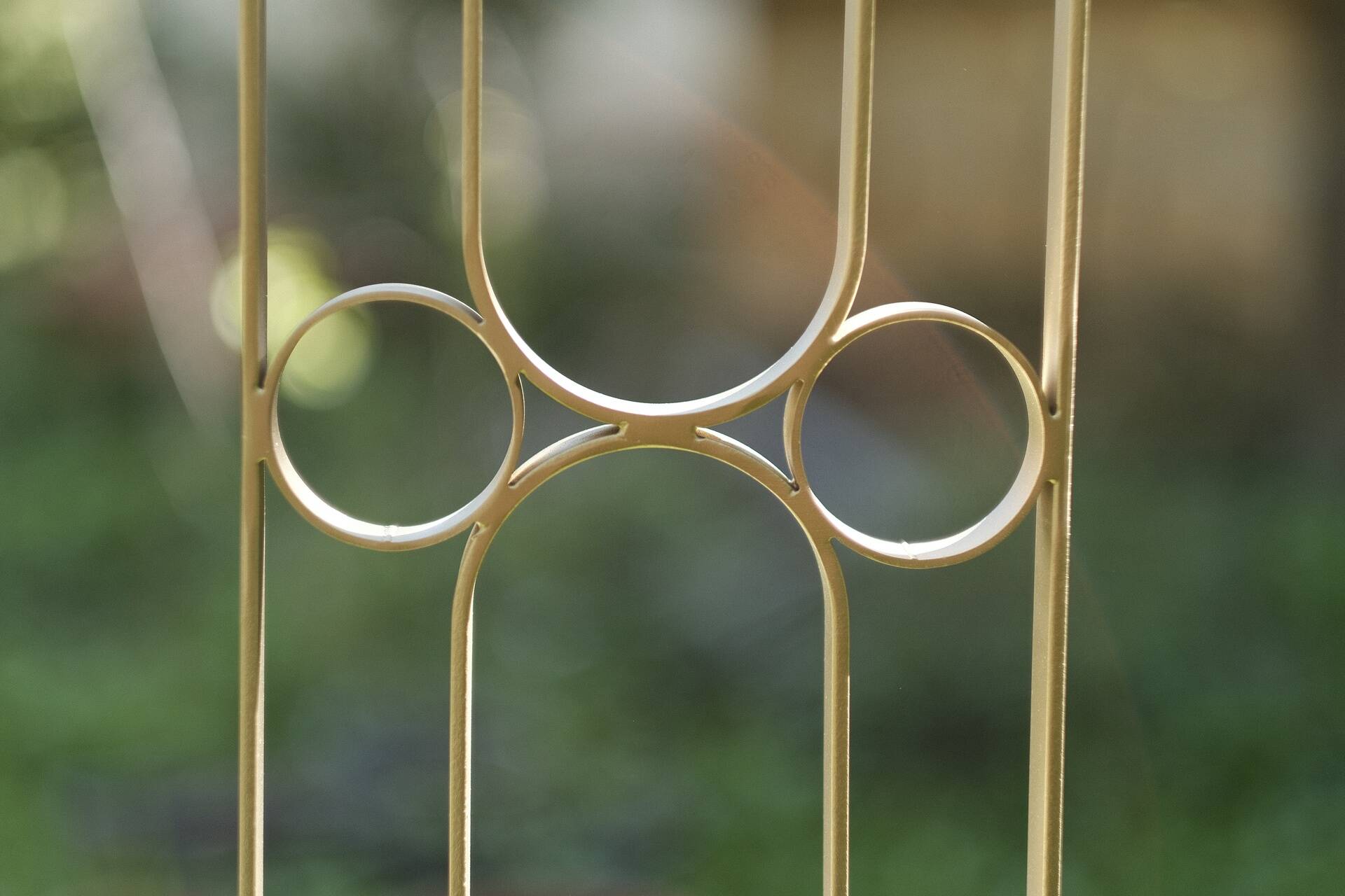 Art Deco forged steel screen