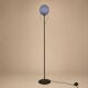 Italian design floor lamp with blue Murano glass, 1990s