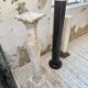 Set of 4 marble columns or pedestals.