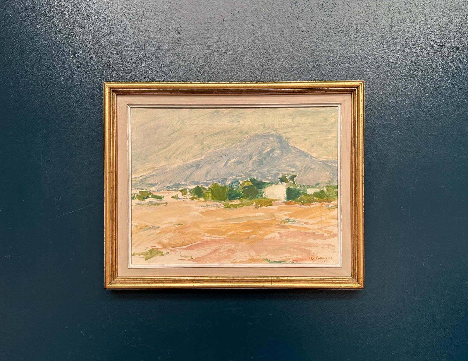 Original Swedish Oil on Canvas – “Coastal Landscape” by Ib Tollberg