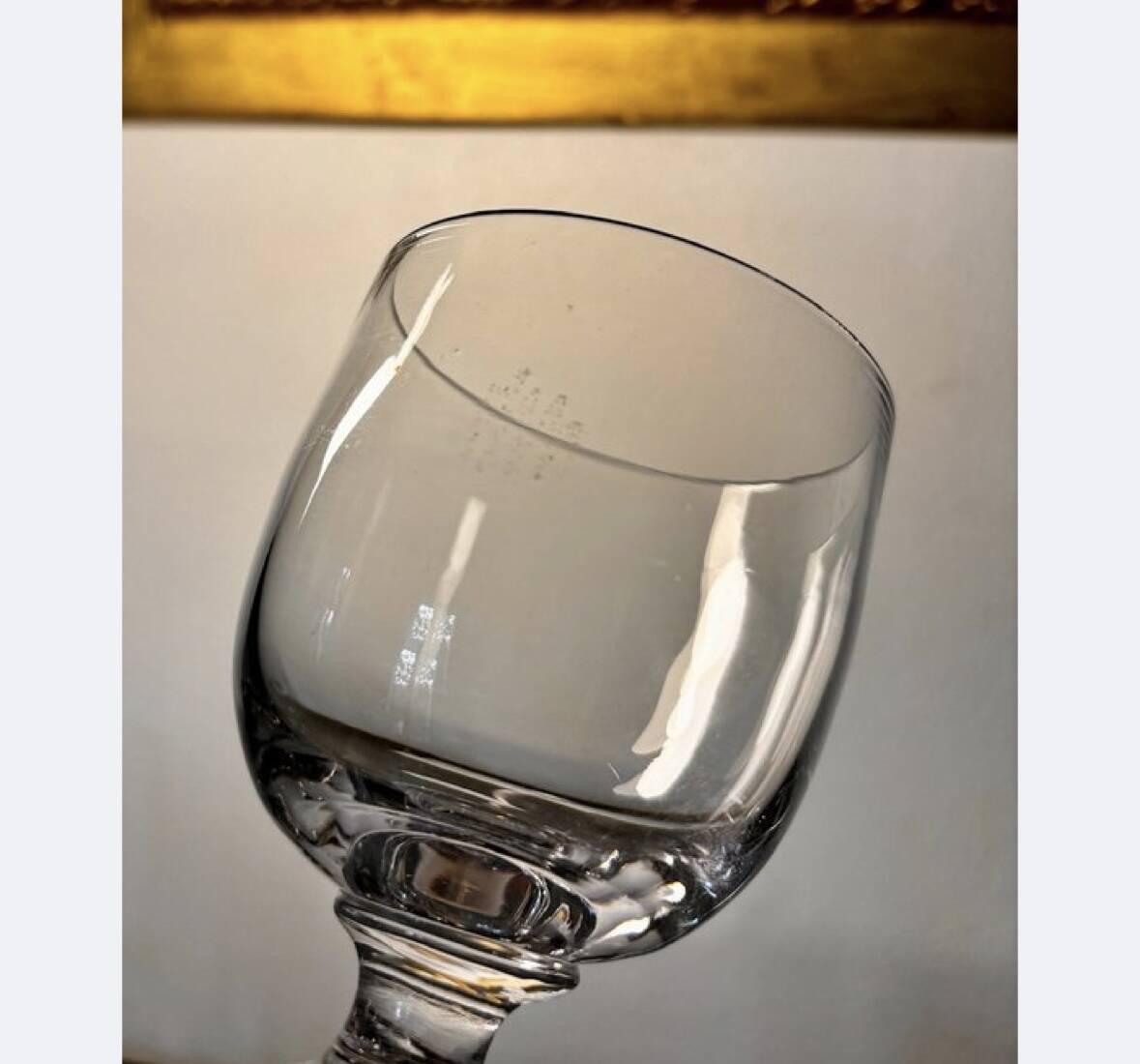 Large crystal beer or dessert glasses, 2 heights