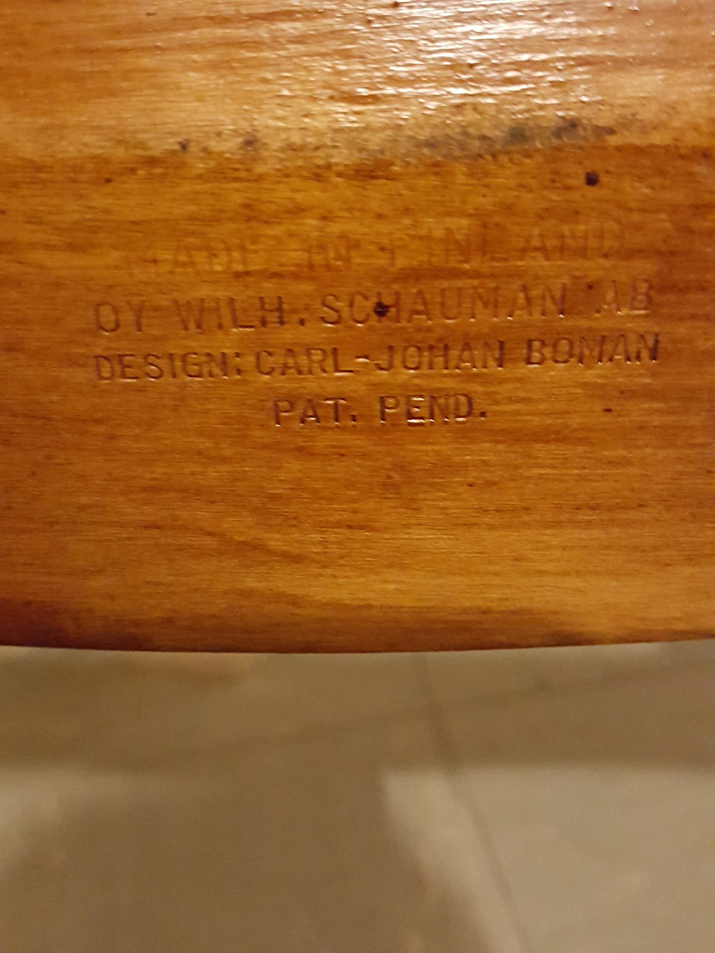 Carl Johan Boman chair