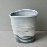 Virebent porcelain vase, Claire Debril reed model