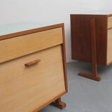 Pair of bedside tables bicolor and formica 1950
