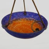 Art Deco suspension by Frères Muller Lunéville, made of glass paste.