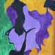 Serge reggiani, acrylic on canvas "la rouille ii" signed (1922 - 2004)