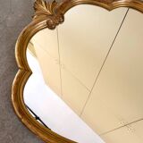 Classic gilded wooden mirror 80 x 56.5 cm