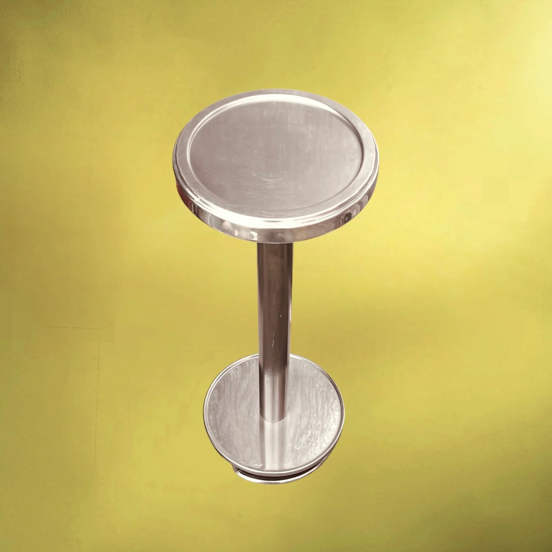Ettore Sottsass bucket holder column for Alessi stainless steel 18/10 - Italian design