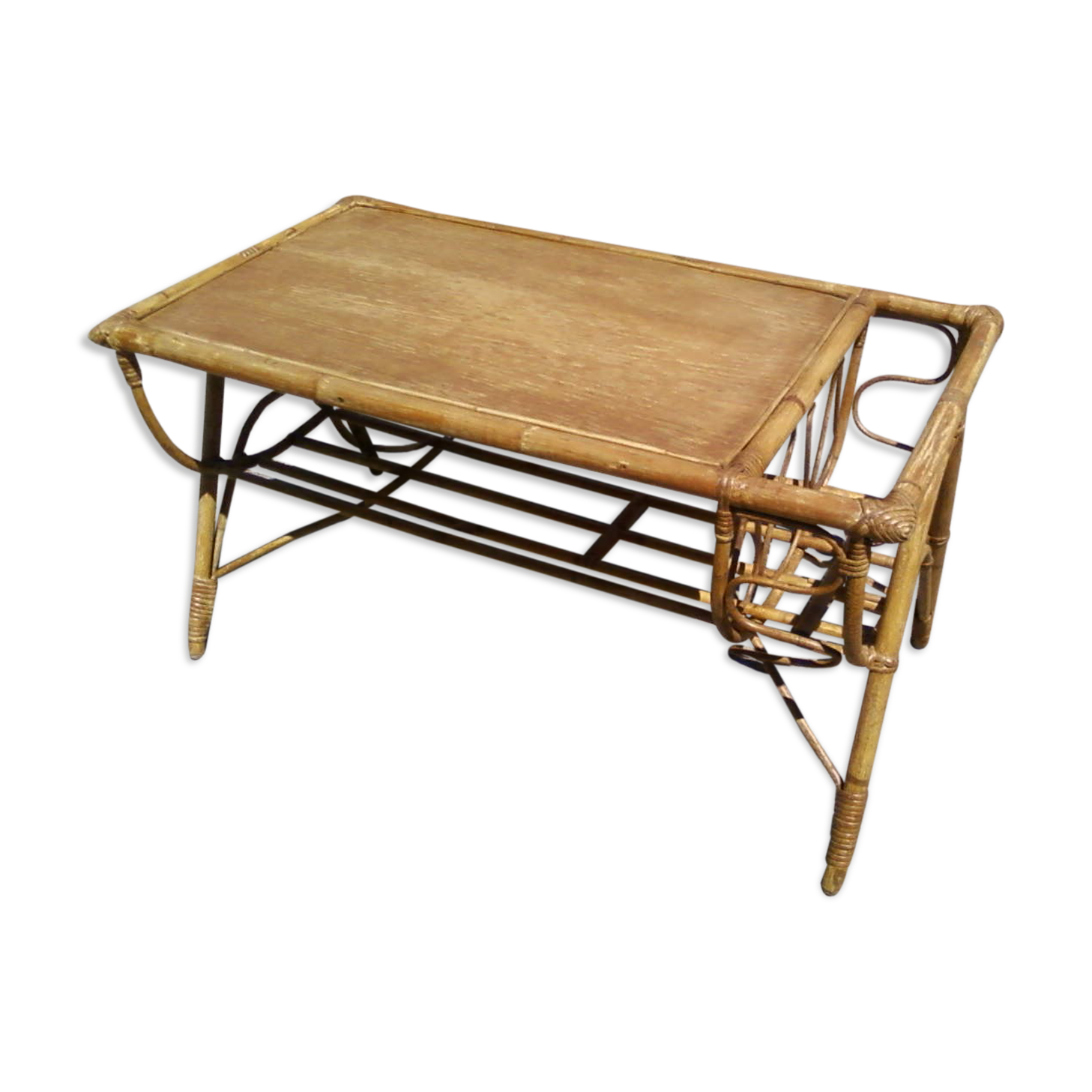 Rattan coffee table