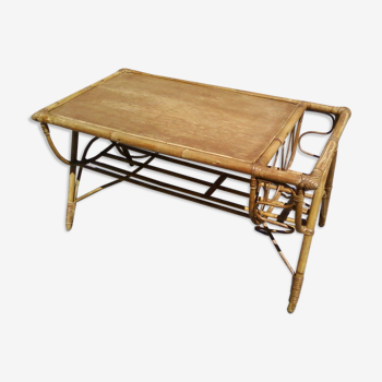 Rattan coffee table