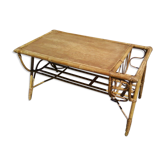 Table basse en rotin