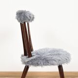 Blue Moumoute chair from the 60s.