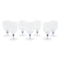 The set of Venise Saphir glasses, French design, 1970s, manufactured by Cri