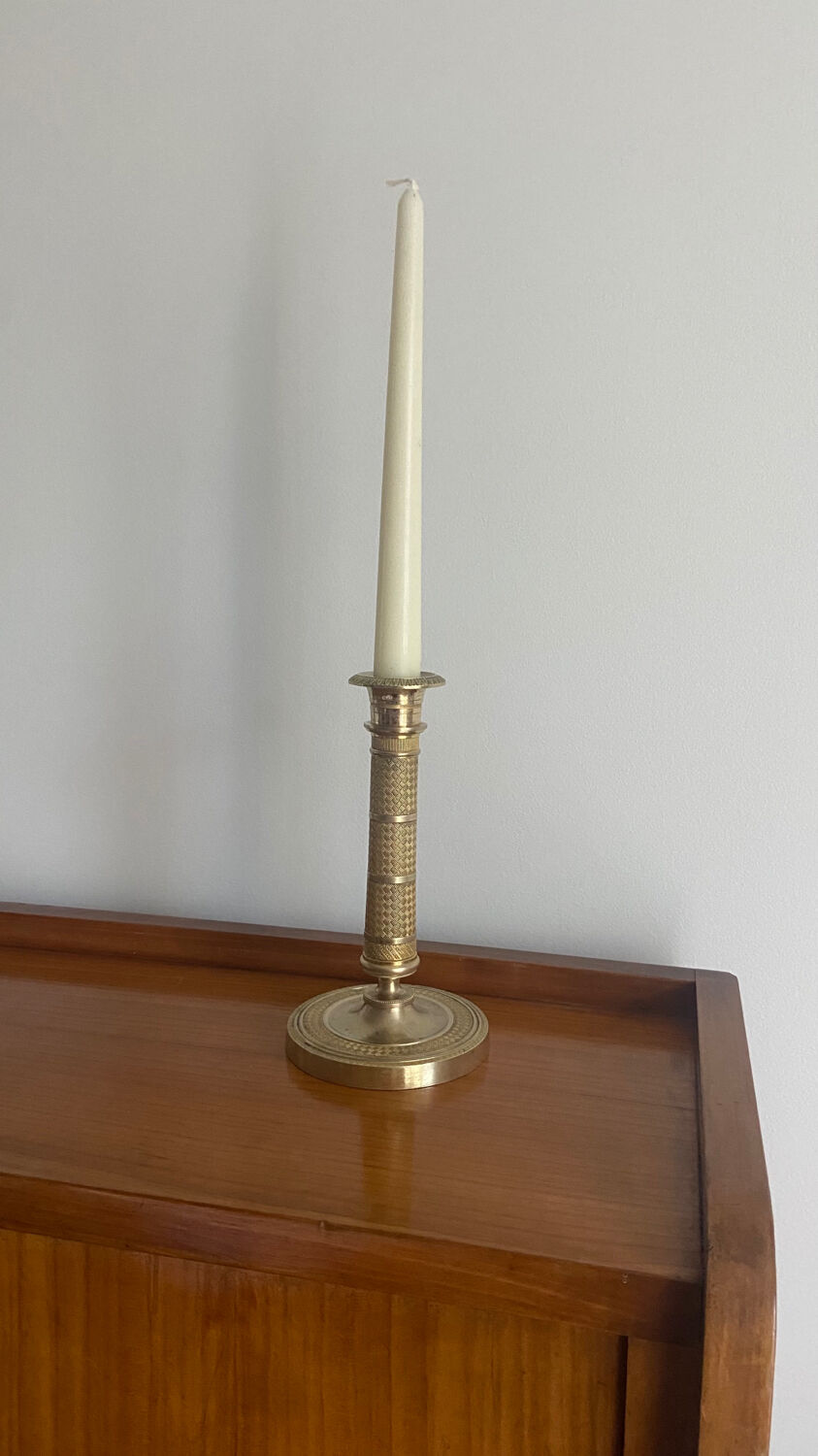 Bronze candle holder XIXth