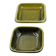 Lot 2 plats carrés en grès Deco Hälsingborg K.J. Svensson