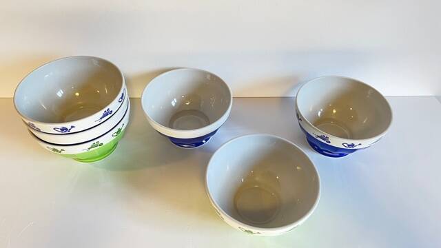3 BOWLS Italian Porcelain SATURNIA Vintage