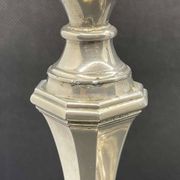 Pair of English silver-plated candlesticks from the 1950s