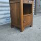 Art Deco bedside table in solid oak
