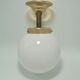 Opaline globe ceiling lamp