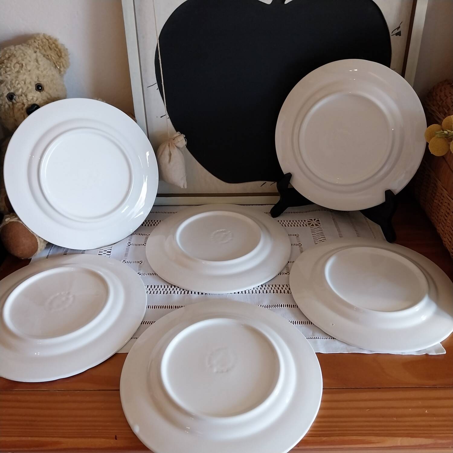 Assiettes à hors d'œuvre en céramique Italiennes