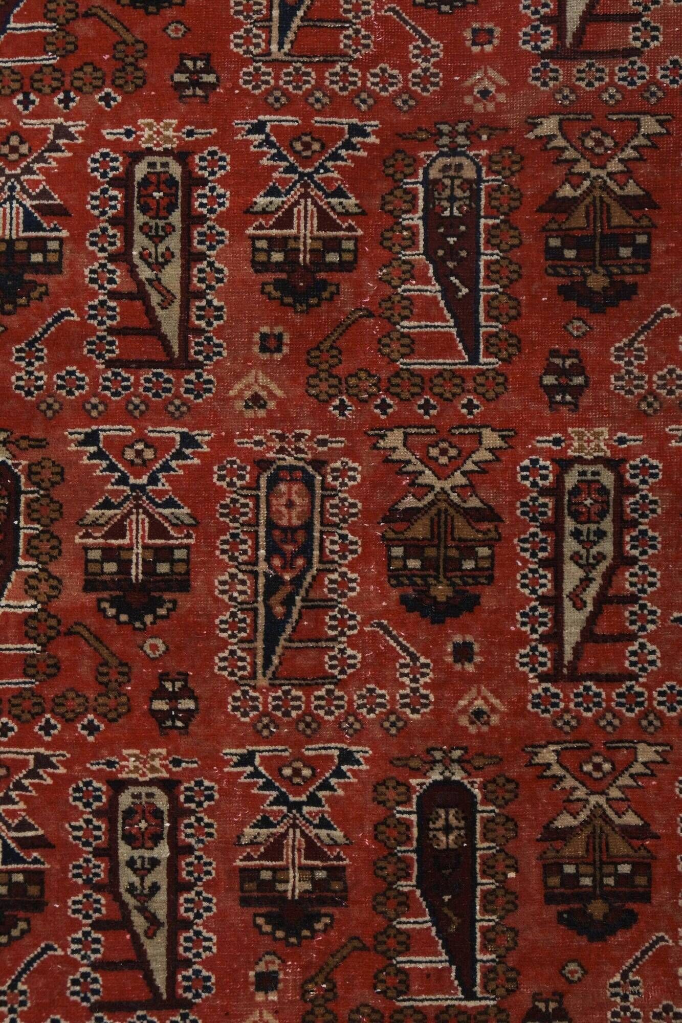 Vintage Turkish handmade rug 140x206 cm