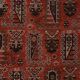 Vintage Turkish handmade rug 140x206 cm