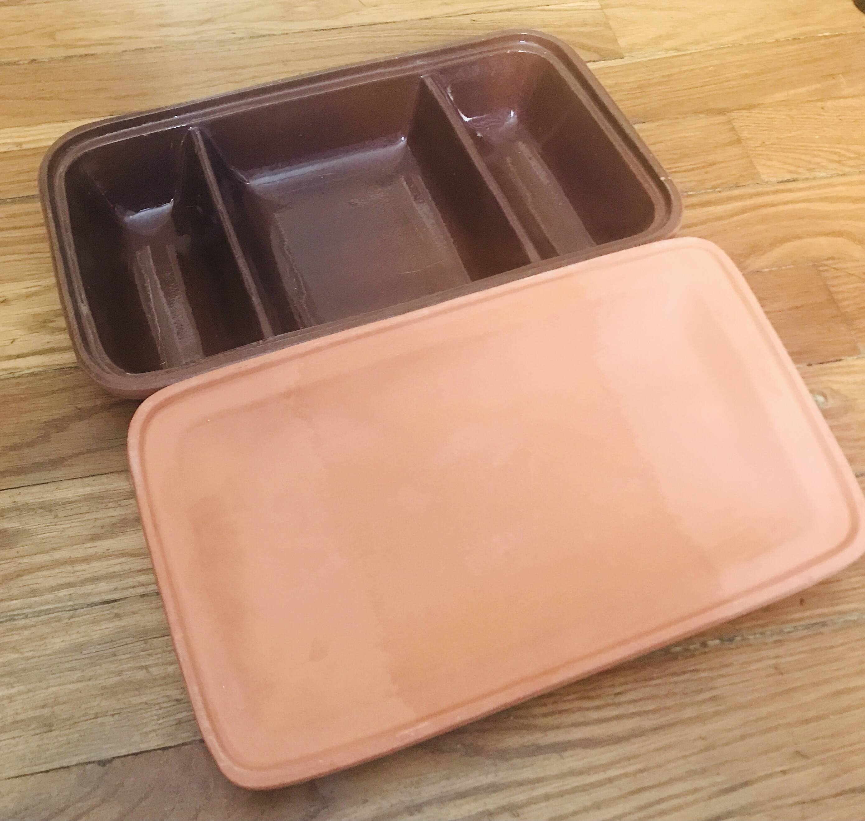 Vintage Italian ceramic cooking dish