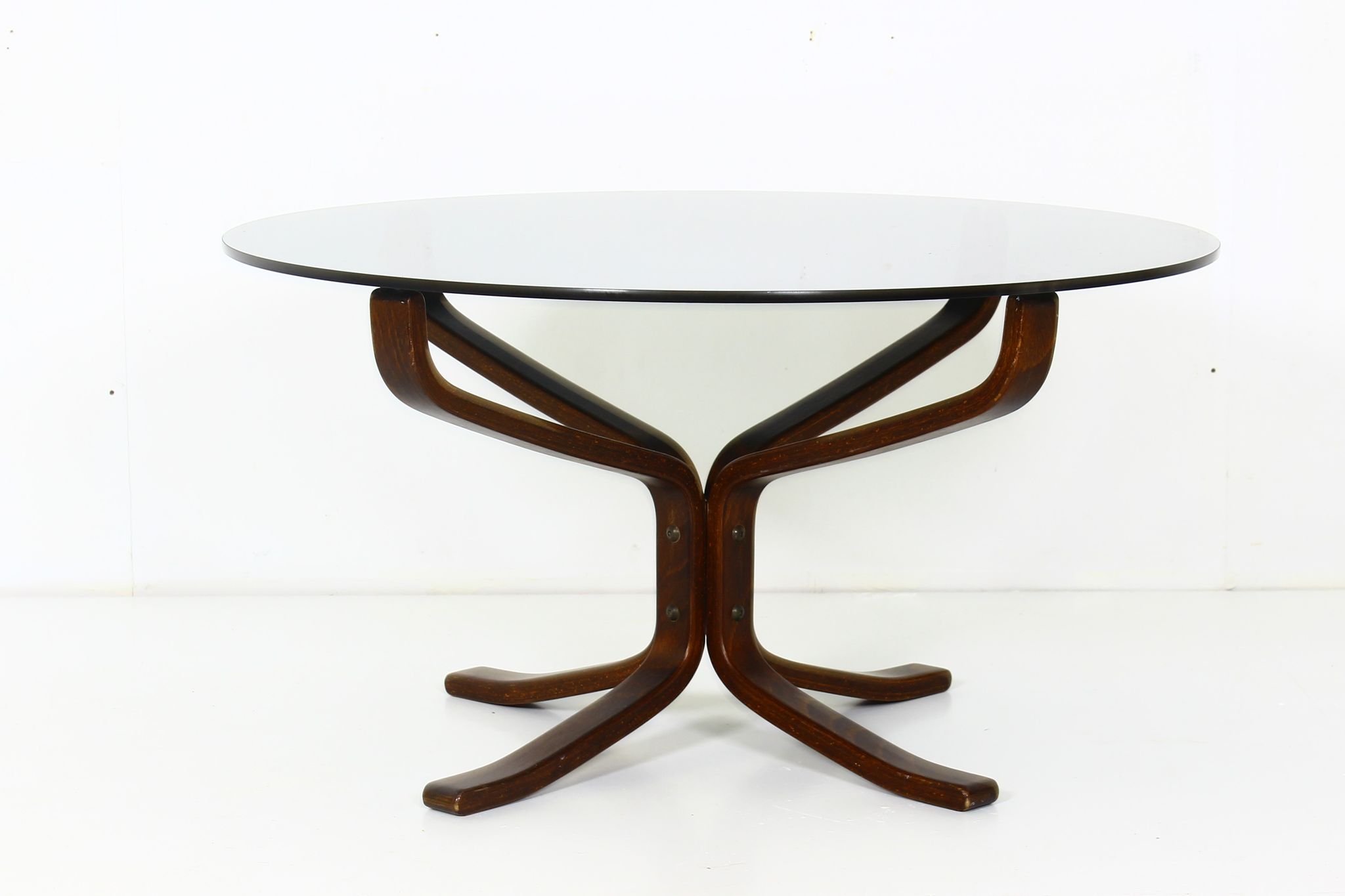 Table basse vintage Falcon par Sigurd Resell Norvège 1970