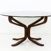 Table basse vintage Falcon par Sigurd Resell Norvège 1970