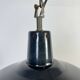 Industrial French Black Enamel Factory Pendant Lamp, 1960s