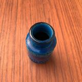 Mid-century Italian Rimini Blu ceramic vase by Aldo Londi for Bitossi.