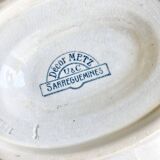 Iron clay sauceboat / U&C Sarreguemines / 19th century