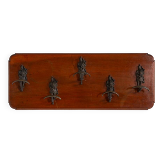 Sculptural coat hangers rack, 1960's