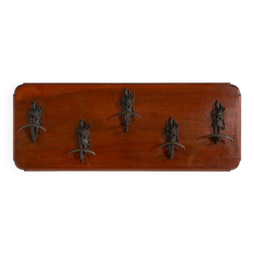 Sculptural coat hangers rack, 1960's