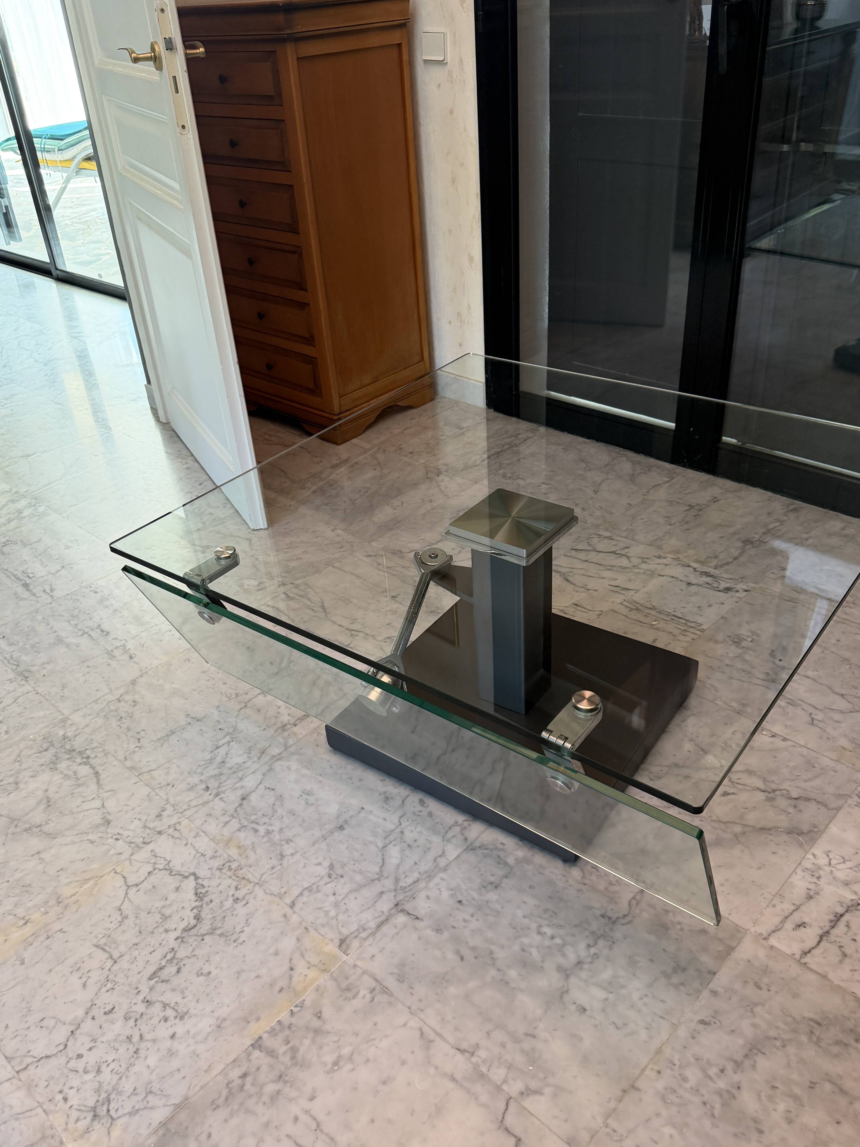 glass coffee table
