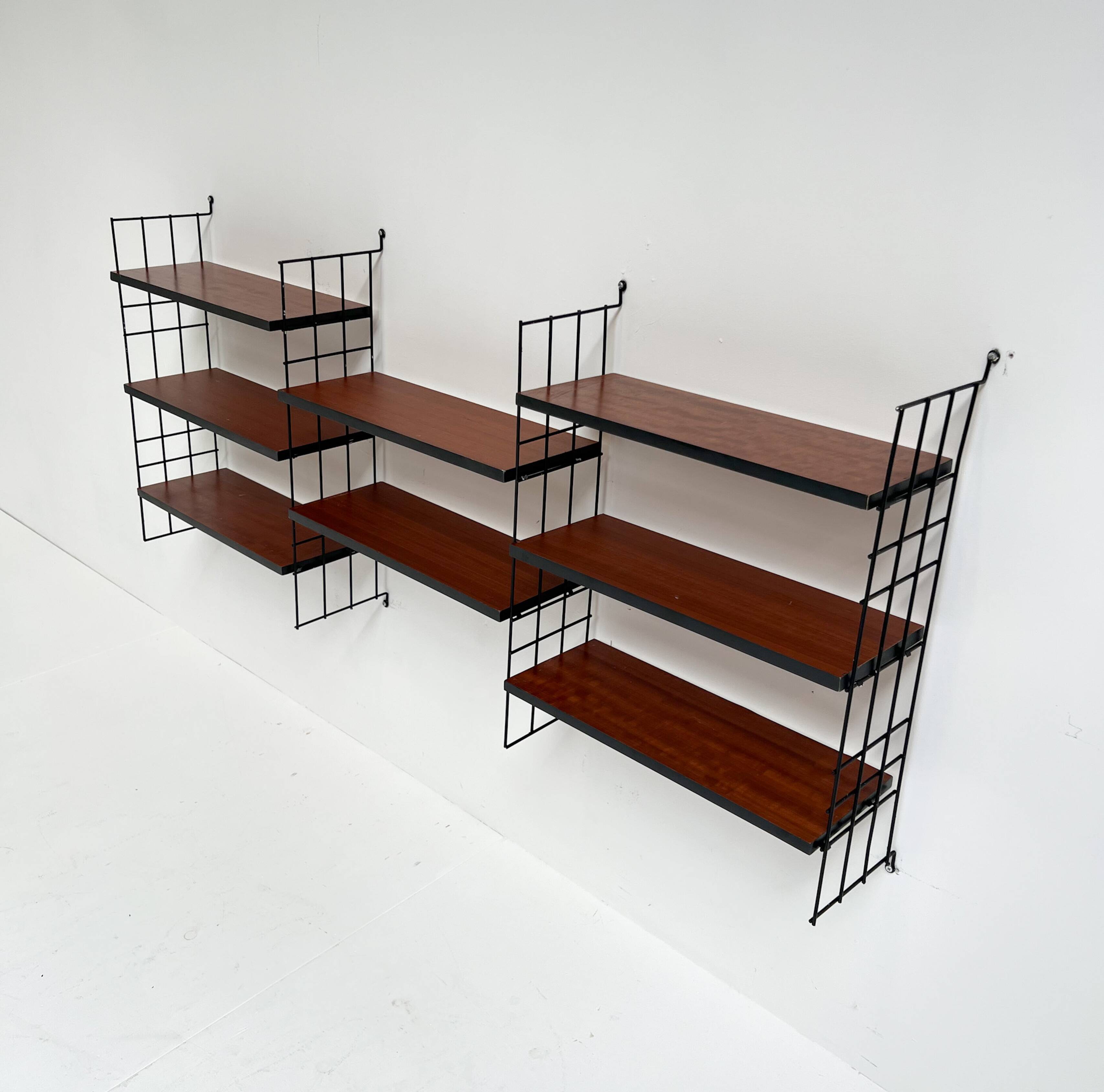 12 pieces shelving system from the 1960s