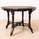 Victorian Ebonized Octagonal Center Table by C. Hindley & Sons, 19th Cent.