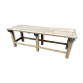Table établi d’atelier vintage  245cm