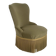 Small green velvet tub chair