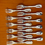 Christofle Chinon 12 cake forks and 1 pie server new condition