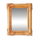 Vintage 1970s rattan tabletop mirror